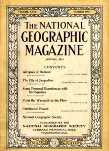 A 100-year-old National Geographic from January 1915.