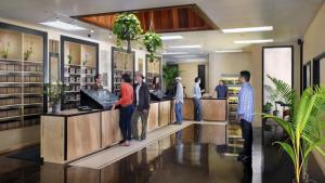 Shoppers at a marijuana dispensary in Denver select a strain that's just right for them.