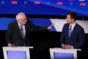 Democratic Presidential Candidates Participate In Presidential Primary Debate In Des Moines, Iowa
